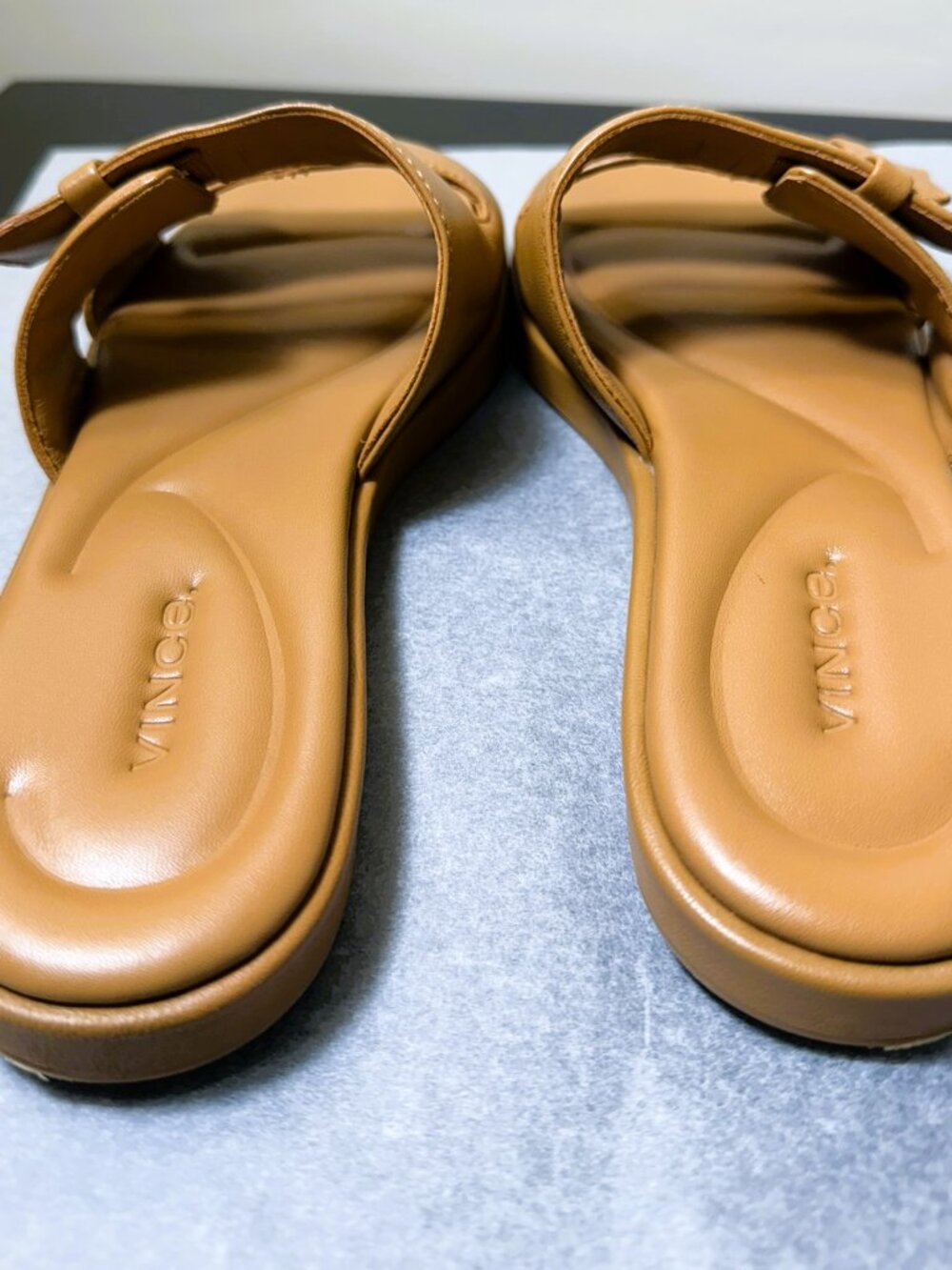 Vince Cognac (Tan) Rhode Slides Women's US 6.5 M - Picture 2 of 8